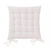Wadiga Housses De Chaises Et Galettes De Chaises Coussin De Chaise Carré Blanc - 40x40x7cm