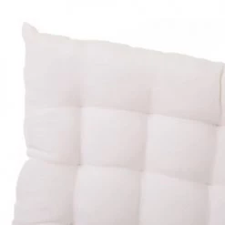 Wadiga Housses De Chaises Et Galettes De Chaises Coussin De Chaise Carré Blanc - 40x40x7cm -Housses de canapé Soldes coussin de chaise carre blanc 40x40x7cm 4