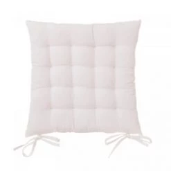 Wadiga Housses De Chaises Et Galettes De Chaises Coussin De Chaise Carré Blanc - 40x40x7cm -Housses de canapé Soldes coussin de chaise carre blanc 40x40x7cm 5