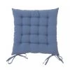Wadiga Housses De Chaises Et Galettes De Chaises Coussin De Chaise Carré Bleu - 40x40x7cm
