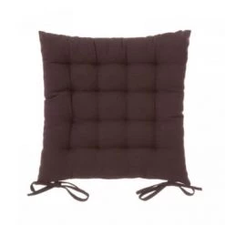 Wadiga Housses De Chaises Et Galettes De Chaises Coussin De Chaise Carré Marron - 40x40x7cm -Housses de canapé Soldes coussin de chaise carre marron chocolat 40x40x7cm