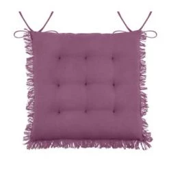 Stof Housses De Chaises Et Galettes De Chaises Coussin De Chaise En Coton Cassis 40x40 -Housses de canapé Soldes coussin de chaise en coton cassis 40x40 4