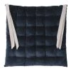 Home Maison Housses De Chaises Et Galettes De Chaises Galette De Chaise à Effet Velours Coton Dark Navy 40 X 40 2 Home Maison Housses De Chaises Et Galettes De Chaises Galette De Chaise à Effet Velours Coton Dark Navy 40 X 40 -Housses de canapé Soldes galette de chaise a effet velours coton dark navy 40 x 40