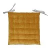 Home Maison Housses De Chaises Et Galettes De Chaises Galette De Chaise à Effet Velours Coton Gold 40 X 40