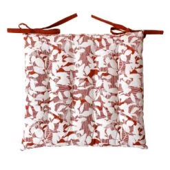 Decostars Housses De Chaises Et Galettes De Chaises Galette De Chaise Ambiance Nature Coton Gris Foncé 38 X 38 -Housses de canapé Soldes galette de chaise ambiance nature coton cognac 38 x 38 5