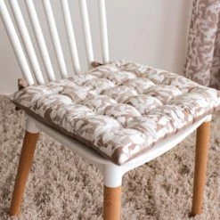 Decostars Housses De Chaises Et Galettes De Chaises Galette De Chaise Ambiance Nature Coton Naturel 38 X 38 -Housses de canapé Soldes galette de chaise ambiance nature coton naturel 38 x 38 3