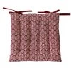 Home Maison Housses De Chaises Et Galettes De Chaises Galette De Chaise Au Style Baroque Coton Lie De Vin 38 X 38