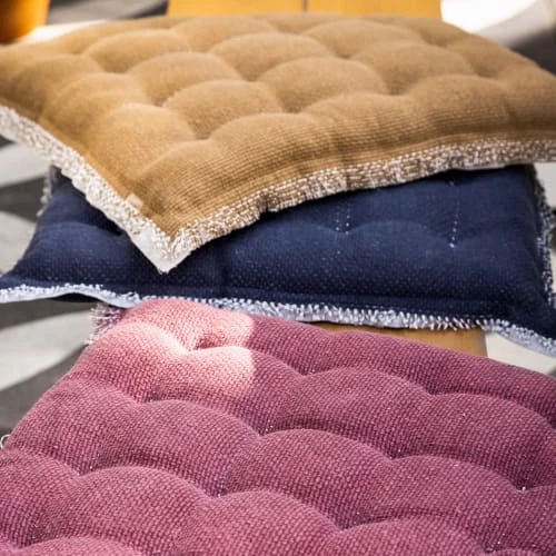 Dutch Decor Housses De Chaises Et Galettes De Chaises Galette De Chaise Bleu En Coton 40x40 Cm Uni 6 Dutch Decor Housses De Chaises Et Galettes De Chaises Galette De Chaise Bleu En Coton 40x40 Cm Uni – Image 4