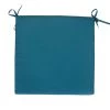 Home Maison Housses De Chaises Et Galettes De Chaises Galette De Chaise Carré En Fibre Synthétique Bleu 40x40