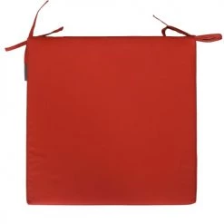 Home Maison Housses De Chaises Et Galettes De Chaises Galette De Chaise Carré En Fibre Synthétique Orange 40x40