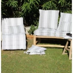Sud Etoffe Housses De Chaises Et Galettes De Chaises Galette De Chaise En Coton Gris 40 -Housses de canapé Soldes galette de chaise en coton gris 40 1