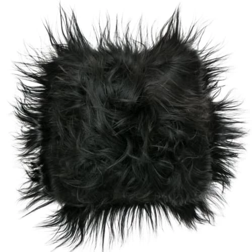 Maison Thuret Housses De Chaises Et Galettes De Chaises Galette De Chaise En Peau De Mouton Islandais Noir 37 X 37 Cm 3 Maison Thuret Housses De Chaises Et Galettes De Chaises Galette De Chaise En Peau De Mouton Islandais Noir 37 X 37 Cm