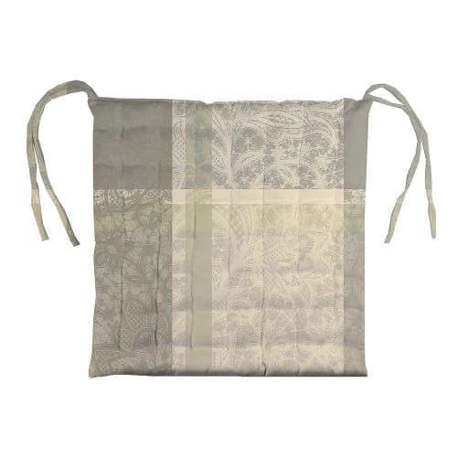 Garnier Thiebaut Housses De Chaises Et Galettes De Chaises Galette De Chaise Enduit Imperméable Beige 38X38 5 Garnier Thiebaut Housses De Chaises Et Galettes De Chaises Galette De Chaise Enduit Imperméable Beige 38X38 – Image 3