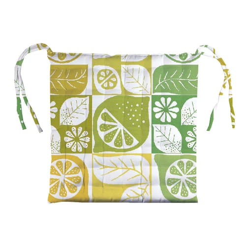 Garnier Thiebaut Housses De Chaises Et Galettes De Chaises Galette De Chaise Enduit Imperméable Jaune 38X38 5 Garnier Thiebaut Housses De Chaises Et Galettes De Chaises Galette De Chaise Enduit Imperméable Jaune 38X38 – Image 3