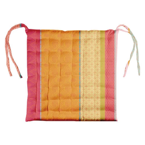 Garnier Thiebaut Housses De Chaises Et Galettes De Chaises Galette De Chaise Enduit Imperméable Multicolore 38X38 3 Garnier Thiebaut Housses De Chaises Et Galettes De Chaises Galette De Chaise Enduit Imperméable Multicolore 38X38