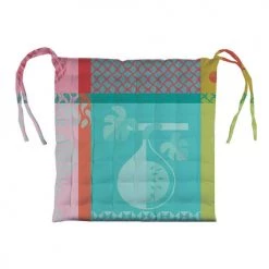 Garnier Thiebaut Housses De Chaises Et Galettes De Chaises Galette De Chaise Enduit Imperméable Multicolore 38X38 9 Garnier Thiebaut Housses De Chaises Et Galettes De Chaises Galette De Chaise Enduit Imperméable Multicolore 38X38 -Housses de canapé Soldes galette de chaise enduit impermeable multicolore 38x38 5