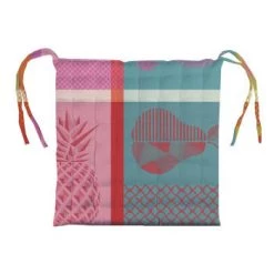 Garnier Thiebaut Housses De Chaises Et Galettes De Chaises Galette De Chaise Enduit Imperméable Multicolore 38X38 11 Garnier Thiebaut Housses De Chaises Et Galettes De Chaises Galette De Chaise Enduit Imperméable Multicolore 38X38 -Housses de canapé Soldes galette de chaise enduit impermeable multicolore 38x38 6