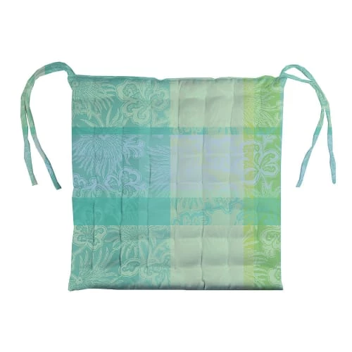 Garnier Thiebaut Housses De Chaises Et Galettes De Chaises Galette De Chaise Enduit Imperméable Vert 38X38 3 Garnier Thiebaut Housses De Chaises Et Galettes De Chaises Galette De Chaise Enduit Imperméable Vert 38X38