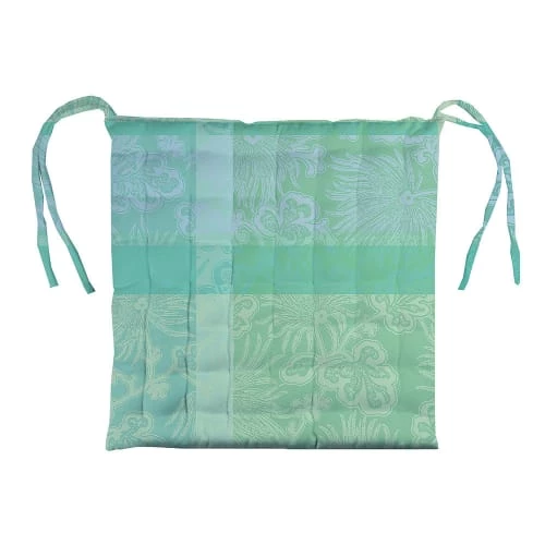 Garnier Thiebaut Housses De Chaises Et Galettes De Chaises Galette De Chaise Enduit Imperméable Vert 38X38 4 Garnier Thiebaut Housses De Chaises Et Galettes De Chaises Galette De Chaise Enduit Imperméable Vert 38X38 – Image 2