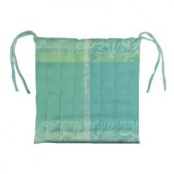 Garnier Thiebaut Housses De Chaises Et Galettes De Chaises Galette De Chaise Enduit Imperméable Vert 38X38 7 Garnier Thiebaut Housses De Chaises Et Galettes De Chaises Galette De Chaise Enduit Imperméable Vert 38X38 -Housses de canapé Soldes galette de chaise enduit impermeable vert 38x38 8