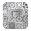 Home Maison Housses De Chaises Et Galettes De Chaises Galette De Chaise Imprimée "azulejos" Polyester Gris 36 X 36