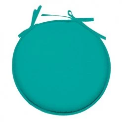 Stof Housses De Chaises Et Galettes De Chaises Galette De Chaise Polyester émeraude D40cm