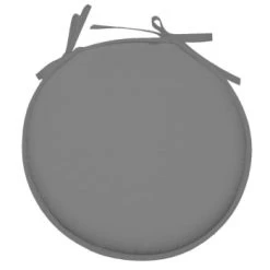 Stof Housses De Chaises Et Galettes De Chaises Galette De Chaise Polyester Bleu Pétrole D40cm -Housses de canapé Soldes galette de chaise polyester gris souris d40cm 1