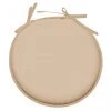 Stof Housses De Chaises Et Galettes De Chaises Galette De Chaise Polyester Lin D40cm -Housses de canapé Soldes galette de chaise polyester lin d40cm