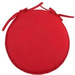 Stof Housses De Chaises Et Galettes De Chaises Galette De Chaise Polyester Lin D40cm -Housses de canapé Soldes galette de chaise polyester rouge d40cm 10