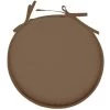 Stof Housses De Chaises Et Galettes De Chaises Galette De Chaise Polyester Taupe D40cm