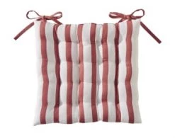 Becquet Housses De Chaises Et Galettes De Chaises Galette De Chaise Réversible Orange Terracotta 40x40 En Coton -Housses de canapé Soldes galette de chaise reversible orange terracotta 40x40 en coton 5