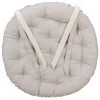 Home Maison Housses De Chaises Et Galettes De Chaises Galette De Chaise Ronde En Coton Blanc D40 -Housses de canapé Soldes galette de chaise ronde en coton blanc d40