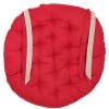 Home Maison Housses De Chaises Et Galettes De Chaises Galette De Chaise Ronde En Coton Rouge D40
