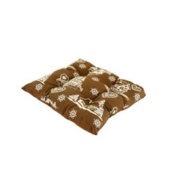 Grenier Alpin Housses De Chaises Et Galettes De Chaises Galette De Chaise Style Montagne Sapin Taupe -Housses de canapé Soldes galette de chaise style montagne sapin marron