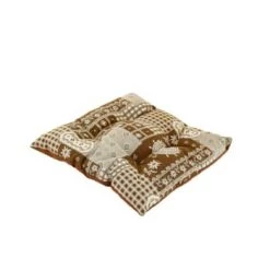 Grenier Alpin Housses De Chaises Et Galettes De Chaises Galette De Chaise Style Montagne Veneto Marron -Housses de canapé Soldes galette de chaise style montagne veneto marron 2