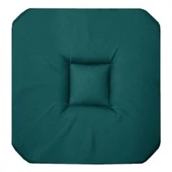 Home Maison Housses De Chaises Et Galettes De Chaises Galette De Chaise Unie Colorée Coton Emeraude 36 X 36