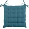 Home Maison Housses De Chaises Et Galettes De Chaises Galette De Chaise Unie En 16 Points Polyester Turquoise 40 X 40 1 Home Maison Housses De Chaises Et Galettes De Chaises Galette De Chaise Unie En 16 Points Polyester Turquoise 40 X 40 -Housses de canapé Soldes galette de chaise unie en 16 points polyester turquoise 40 x 40 2