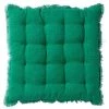 Dutch Decor Housses De Chaises Et Galettes De Chaises Galette De Chaise Vert En Coton 40x40 Cm Uni -Housses de canapé Soldes galette de chaise vert en coton 40x40 cm uni 18