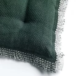 Dutch Decor Housses De Chaises Et Galettes De Chaises Galette De Chaise Vert En Coton 40x40 Cm Uni -Housses de canapé Soldes galette de chaise vert en coton 40x40 cm uni 9