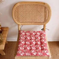 Home Maison Housses De Chaises Et Galettes De Chaises Galette Piquée Esprit Bohème Coton Pivoine 38 X 38 -Housses de canapé Soldes galette piquee esprit boheme coton pivoine 38 x 38 3