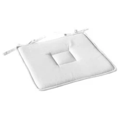 Home Maison Housses De Chaises Et Galettes De Chaises Galette Plate Unie En Coton Passepoil Et Nouettes Coton Lagon 40 X 40 -Housses de canapé Soldes galette plate unie en coton passepoil et nouettes coton blanc 40 x 40 2