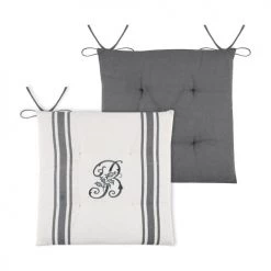 Lovely Casa Housses De Chaises Et Galettes De Chaises Galettes De Chaise 4 Points Coton 40x40cm - Lot De 4 -Housses de canapé Soldes galettes de chaise 4 points coton 40x40cm lot de 4 2