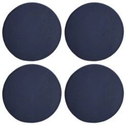 Magma Housses De Chaises Et Galettes De Chaises Galettes De Chaise Moutarde Imitation Feutre - Lot De 4 - Ø 35cm -Housses de canapé Soldes galettes de chaise bleu fonce imitation feutre lot de 4 oe 35cm 6