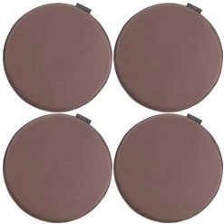 Magma Housses De Chaises Et Galettes De Chaises Galettes De Chaise Couleur Marsala Imitation Cuir - D.37 - Lot De 4