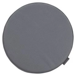 Magma Housses De Chaises Et Galettes De Chaises Galettes De Chaise Gris Foncé Imitation Cuir - D.37 - Lot De 4 -Housses de canapé Soldes galettes de chaise gris fonce imitation cuir d 37 lot de 4 2