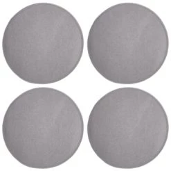 Magma Housses De Chaises Et Galettes De Chaises Galettes De Chaise Aquarius Imitation Feutre - Lot De 4 - Ø 35cm -Housses de canapé Soldes galettes de chaise gris imitation feutre lot de 4 oe 35cm 1