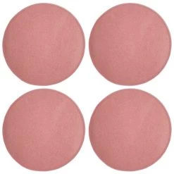 Magma Housses De Chaises Et Galettes De Chaises Galettes De Chaise Saumon Imitation Feutre - Lot De 4 - Ø 35cm