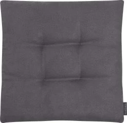 Magma Housses De Chaises Et Galettes De Chaises Galettes De Chaises Carrées Anthracite Bi-matière-Lot De 4-42x42cm -Housses de canapé Soldes galettes de chaises carrees anthracite bi matiere lot de 4 42x42cm 2