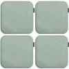 Magma Housses De Chaises Et Galettes De Chaises Galettes De Chaises Carrées Vert De Gris - Lot De 4 - Env. 35x35 Cm