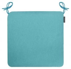Magma Housses De Chaises Et Galettes De Chaises Galettes De Chaises Confort Exterieur à Nouer Turquoise-Lot De 4-44x44